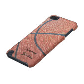 Team Spirit_Basketball texture_Autograph Style iPod Touch (5th Generation) Cover (Bottom)