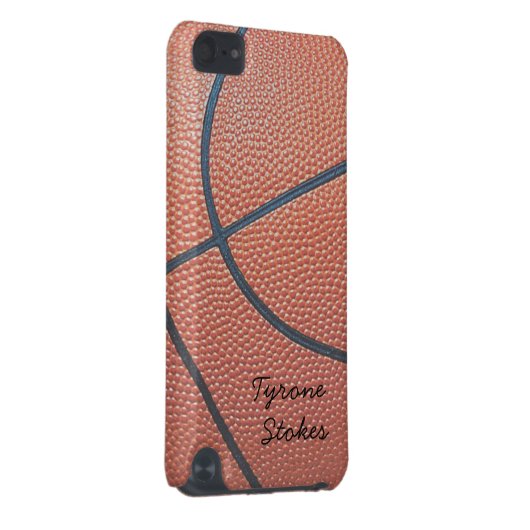 Team Spirit_Basketball texture_Autograph Style iPod Touch (5th Generation) Cover (Back/Right)