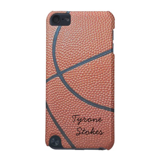 Team Spirit_Basketball texture_Autograph Style iPod Touch (5th Generation) Cover (Back)