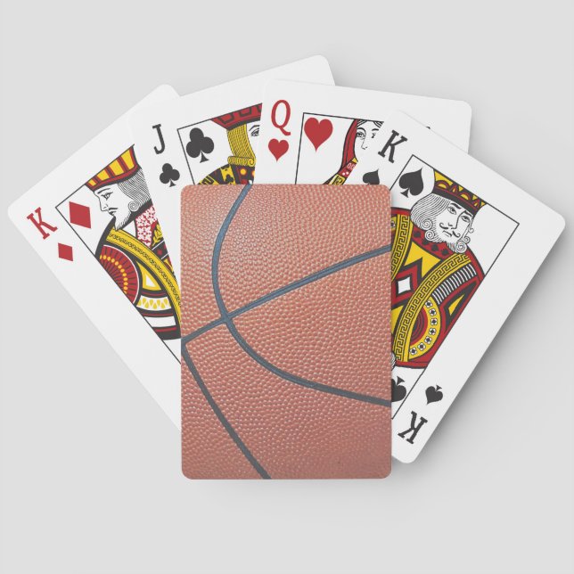 Team Spirit_Basketball texture look_Hoops Lovers Poker Cards (Back)