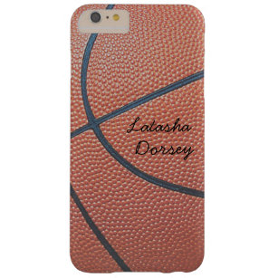 Team Spirit_Basketball texture look_personalized Barely There iPhone 6 Plus Case
