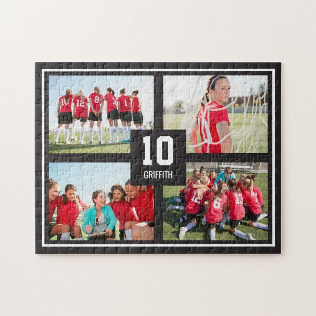 Team Spirit EDITABLE COLOR Personalized Puzzle (Horizontal)
