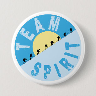 Team Spirit - Mountain Climbing Button