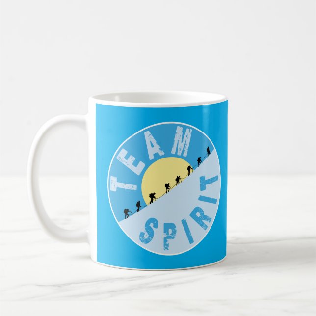 Team Spirit - Mountain Climbing Classic Coffee Mug (Left)