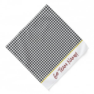 Team Spirit OWN TEXT School Colors Sports Fans Fun Bandana