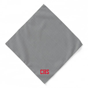 Team Spirit School INITIALS Colors Sports Fun Bandana