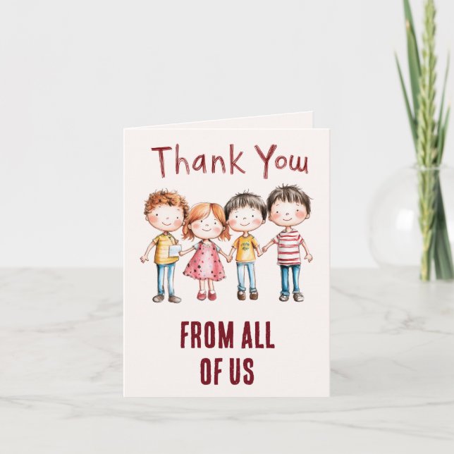 Team Spirit Thank You Card (Front)