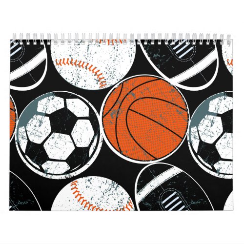 Team sport balls calendar