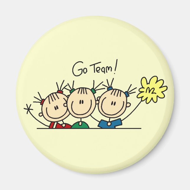 Team Sport Cheerleading Tshirts and Gifts Magnet (Front)
