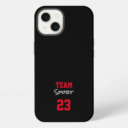 Team Sport Player Number School Colors Varsity iPhone 13 Case