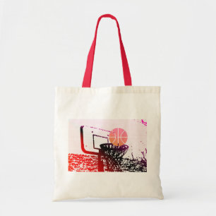 Team Sports Ball Basketball Net Coach Game Tote Bag