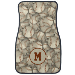 team sports personalized baseball softball  car floor mat