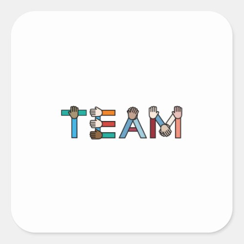 Team Square Sticker