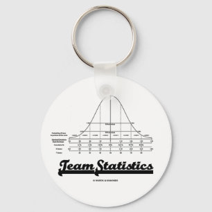Team Statistics (Normal Distribution Curve Stats) Keychain