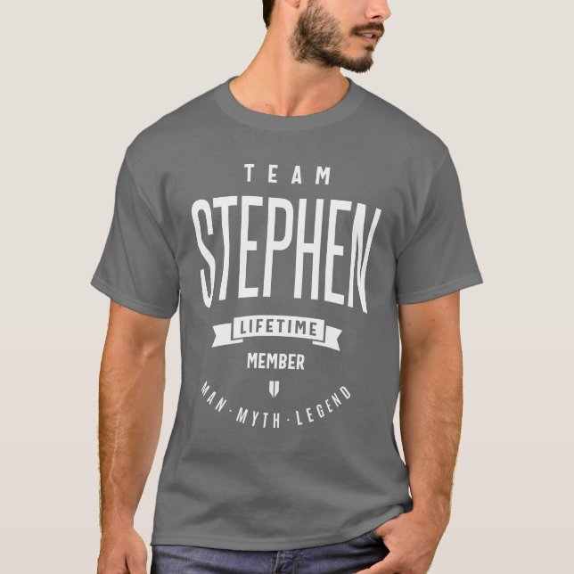 Team Stephen Gift Ideas Men's Name T-Shirt (Front)