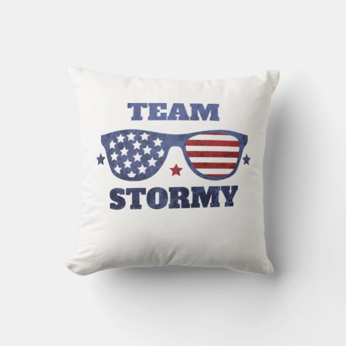 team stormy throw pillow