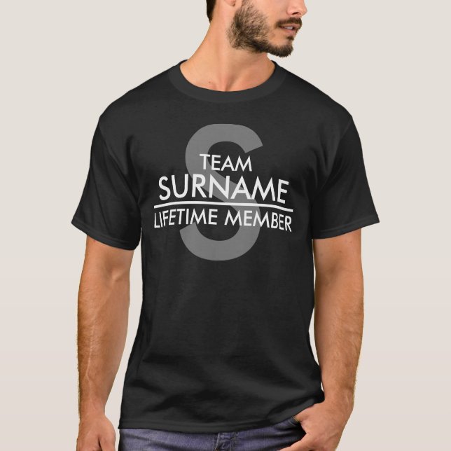 TEAM (Surname) Lifetime Member T-Shirt (Front)