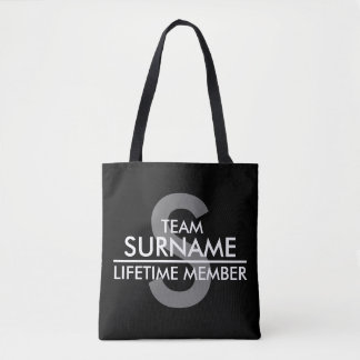 TEAM (Surname) Lifetime Member Tote Bag