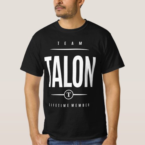 Team Talon Lifetime Member Personalized Name T_Shirt