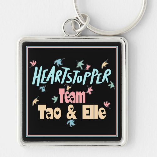 Team Tao And Elle Black Keychain