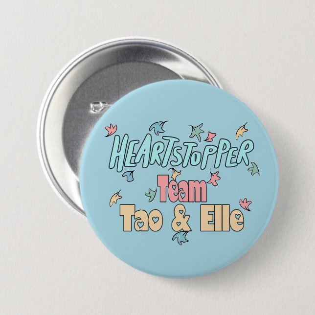 Team Tao And Elle Blue Button (Front & Back)