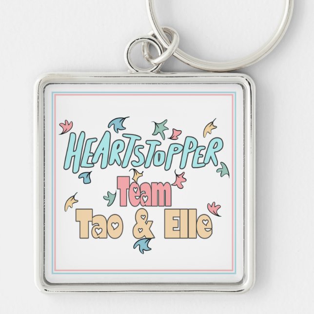 Team Tao And Elle White Keychain (Front)