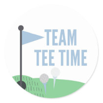 Team Tee Time Baby Gender Prediction Sticker