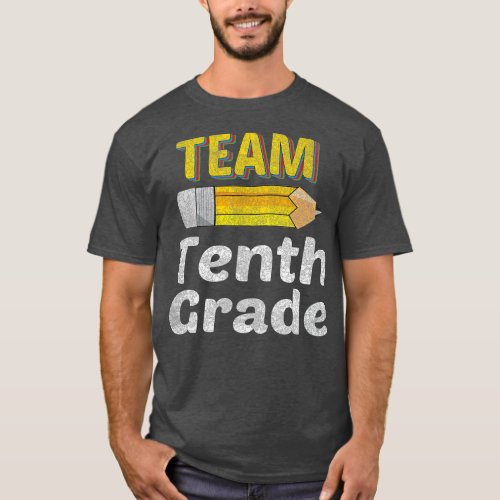 Team Tenth Grade Squad Teacher Boys Hello 10th Gra T_Shirt