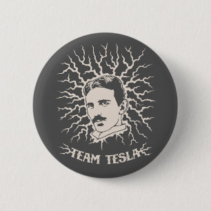 Team Tesla Pinback Button