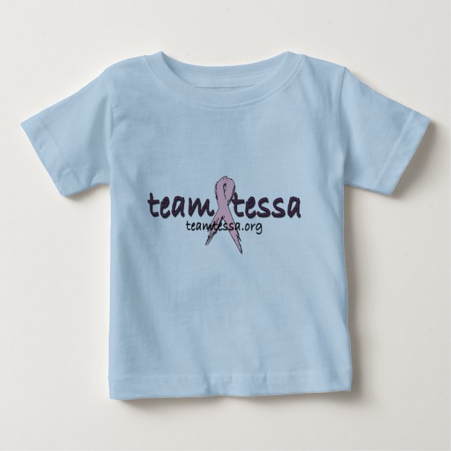 Team Tessa Baby Tee - Blue (Front)