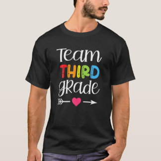 Team Third Grade 3Rd Grade Back To School Boys Gir T-Shirt