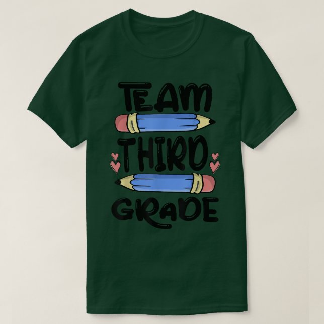 Team Third Grade Funny 3rd Back To School Teacher  T-Shirt (Design Front)