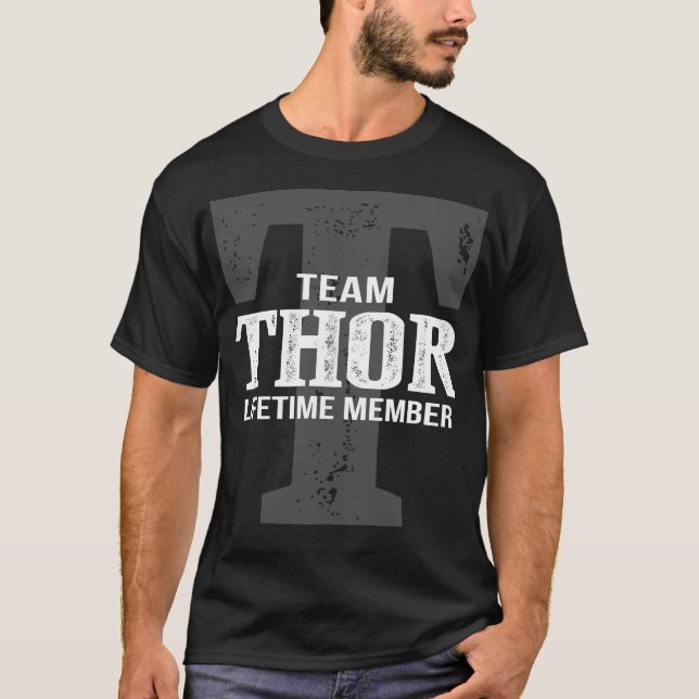 Team THOR Lifetime Member T-Shirt (Front)