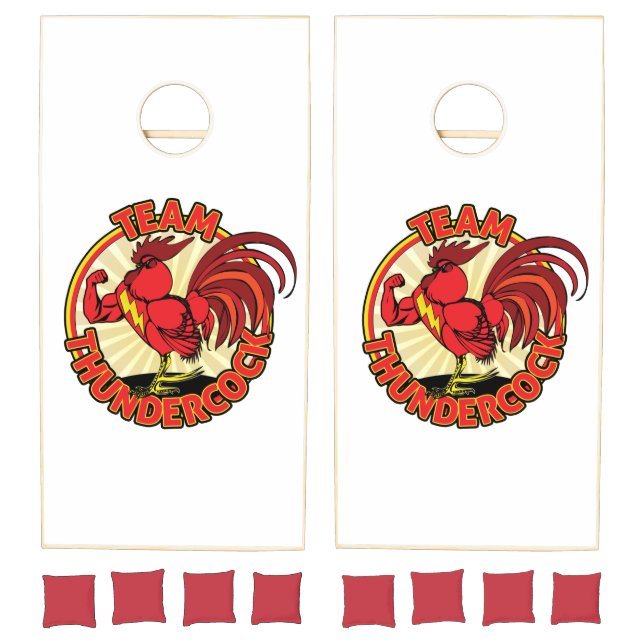 Team Thundercock Cornhole Set (Set)