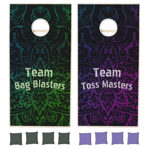 Team Toss Masters and Team Bag Blasters Cornhole Set