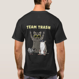 Team Trash Opossum Raccoon Rat Animals Garbage Gan T-Shirt