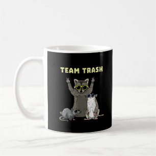 Team Trash Opossum Raccoon Rat, Funny Animals Garb Coffee Mug