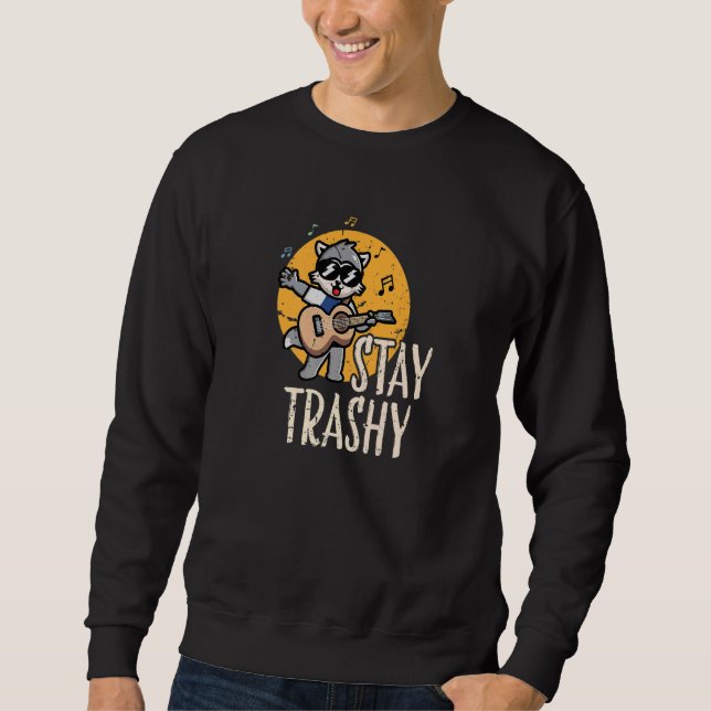 Team Trash Stay Trashy Raccoons Opossums Squad Ret Sweatshirt (Front)