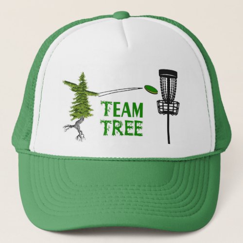 team tree disc golf hat