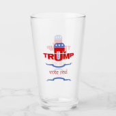 Team Trump Republican Glass (Front)
