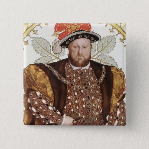 Team Tudor _ Portrait of King Henry VIII Button