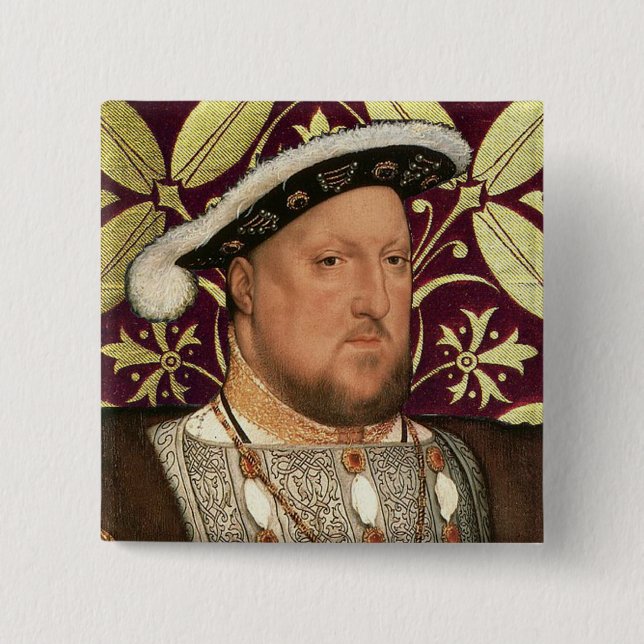 Team Tudor - Portrait of King Henry VIII Pinback Button (Front)