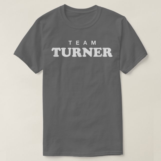 Team Turner Personalized Surname Bride Groom Famil T-Shirt (Design Front)