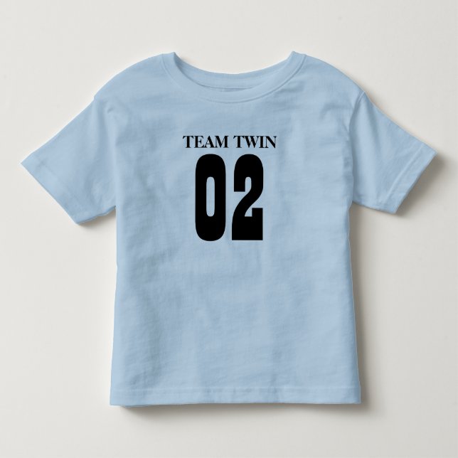 TEAM TWIN, 02 TODDLER T-SHIRT (Front)