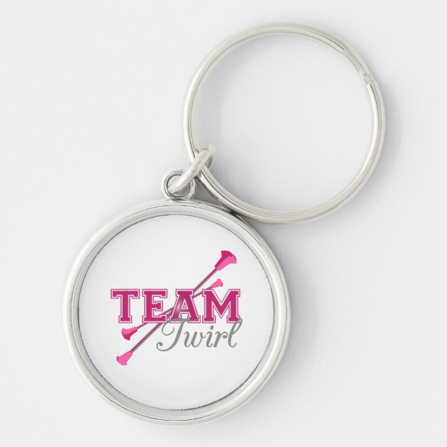 Team Twirl Baton Keychain (Front)