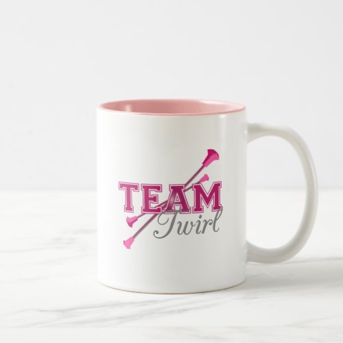 Team Twirl Baton Two_Tone Coffee Mug