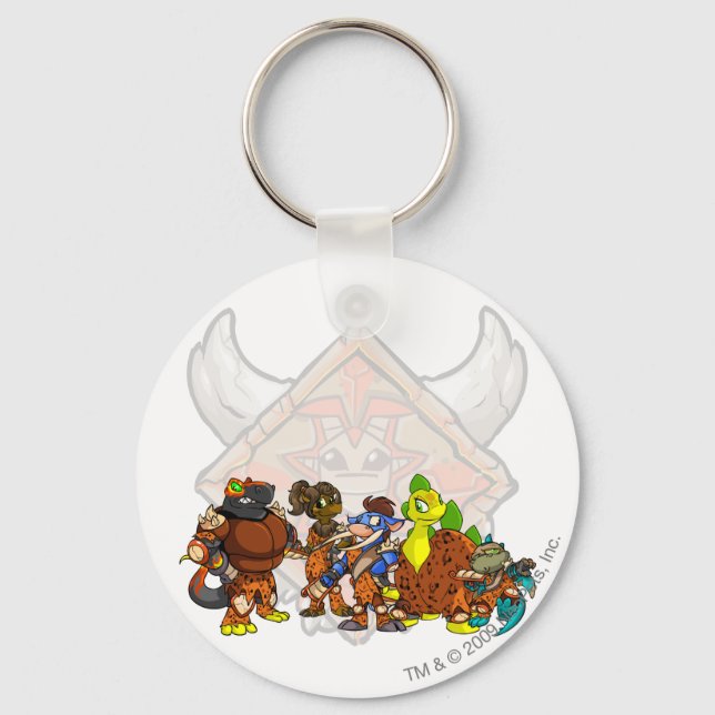 Team Tyrannia Group Keychain (Front)