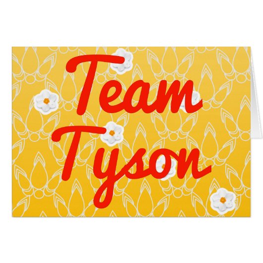 Team Tyson Cards (Front Horizontal)