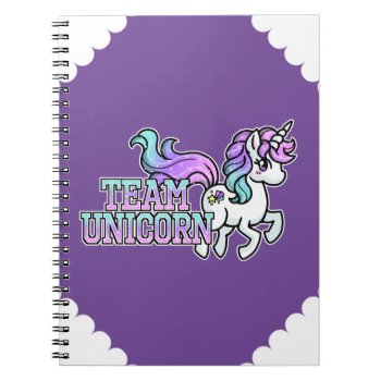 Team Unicorn Notebook by YamPuff at Zazzle