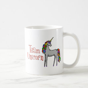 Team Unicorn Rainbow Coffee Mug